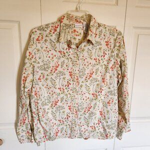 Long Sleeve Fall Floral Blouse by White Stag